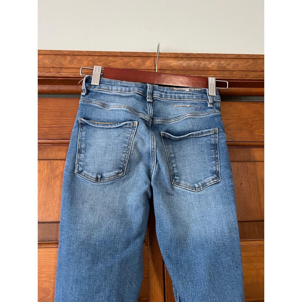 ZARA Girls Skinny Jeans Blue Adjustable Waist Stretch Denim Size 10 (140 cm) - Picture 7 of 11